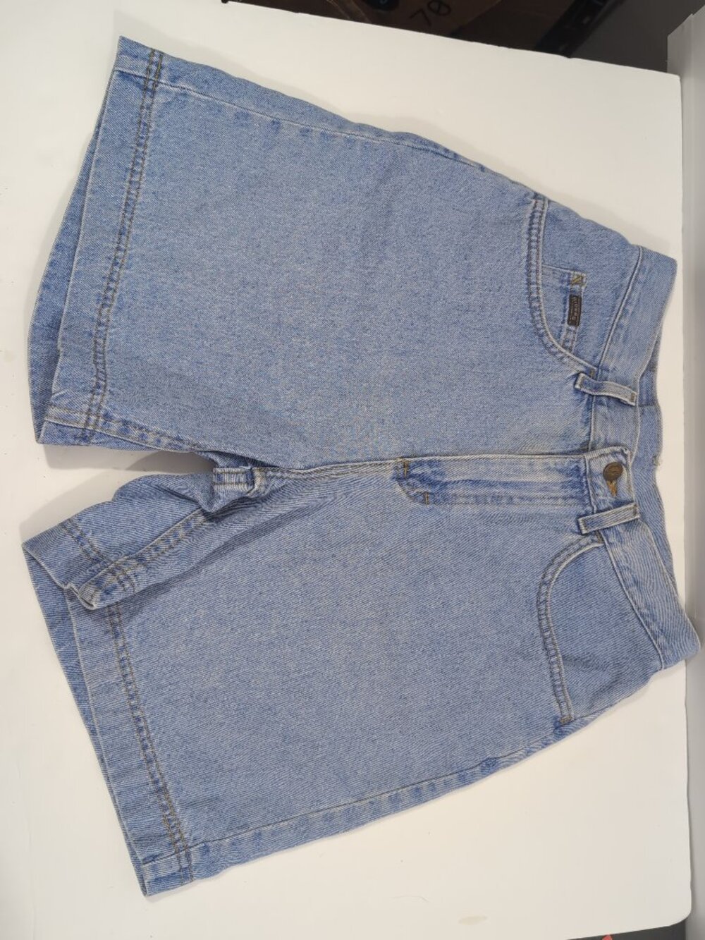 Vintage Lee Riders Denim Shorts Light Wash High Rise Women's Waist 28 Mom Jeans